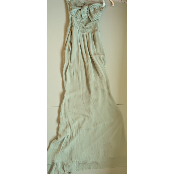 NWD Reformation Hibiscus Maxi Dress Gown Size S Seafoam #2A504 - Picture 2 of 13